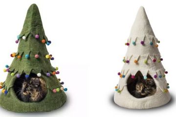 Christmas tree pet house