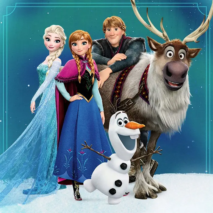 Disney Frozen Elsa, Anna, Kristoff, Sven, and Olaf