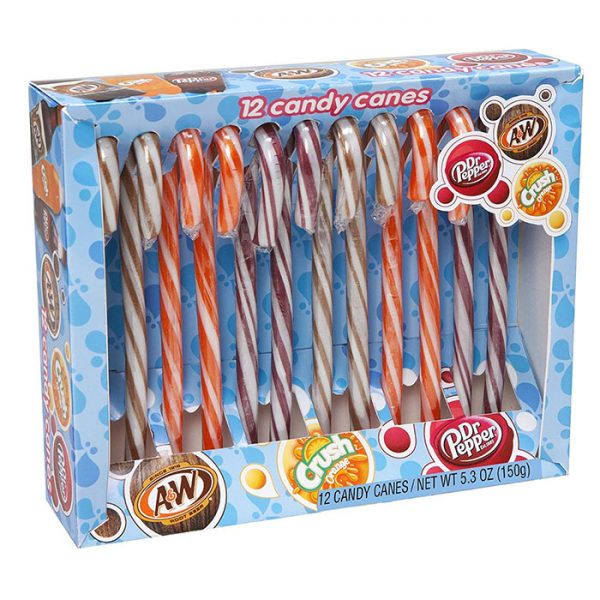 You Can Now Get Dr Pepper, Crush Orange And A&W Root Beer Flavored Candy Canes For The Holidays