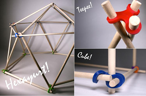 Fort Shapes Created Out of Stick-lets