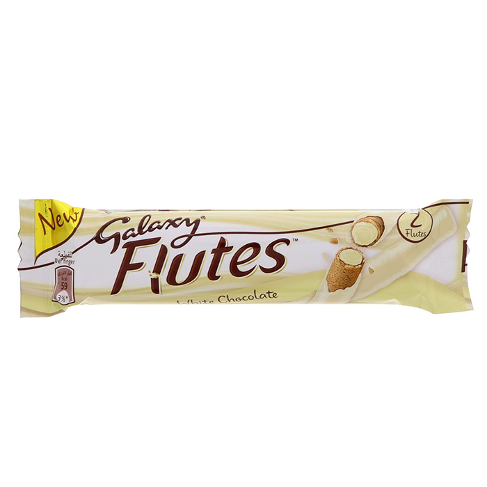 Galaxy White Chocolate Flutes