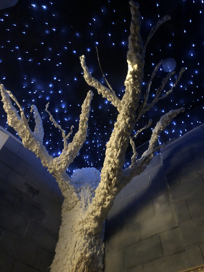 Harry Potter-inspired Bedroom Finished Tree Pillar