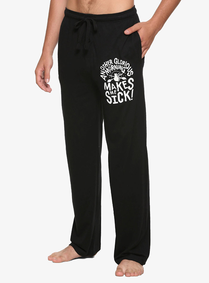 Hocus Pocus Clothing Collection Black Glorious Morning Pajama Pants