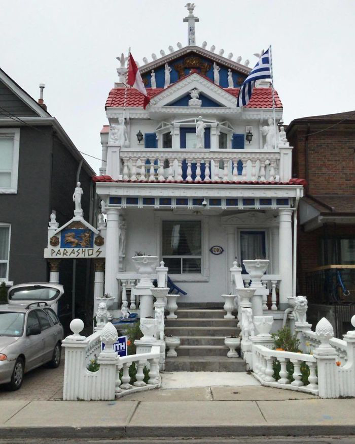 House That Looks Like a Greek Castle