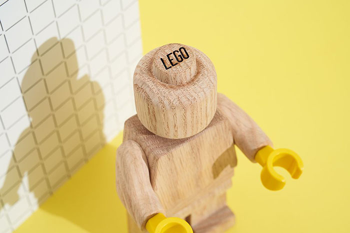 LEGO Wooden Figure Branding on Head