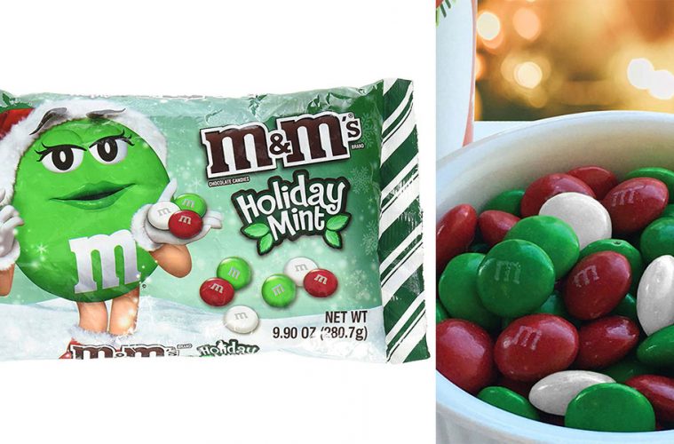 M and Ms Holiday Mint Flavor