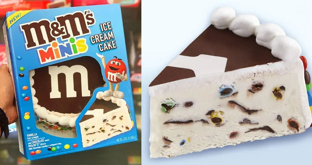 M&M's minis Ice Cream Cake