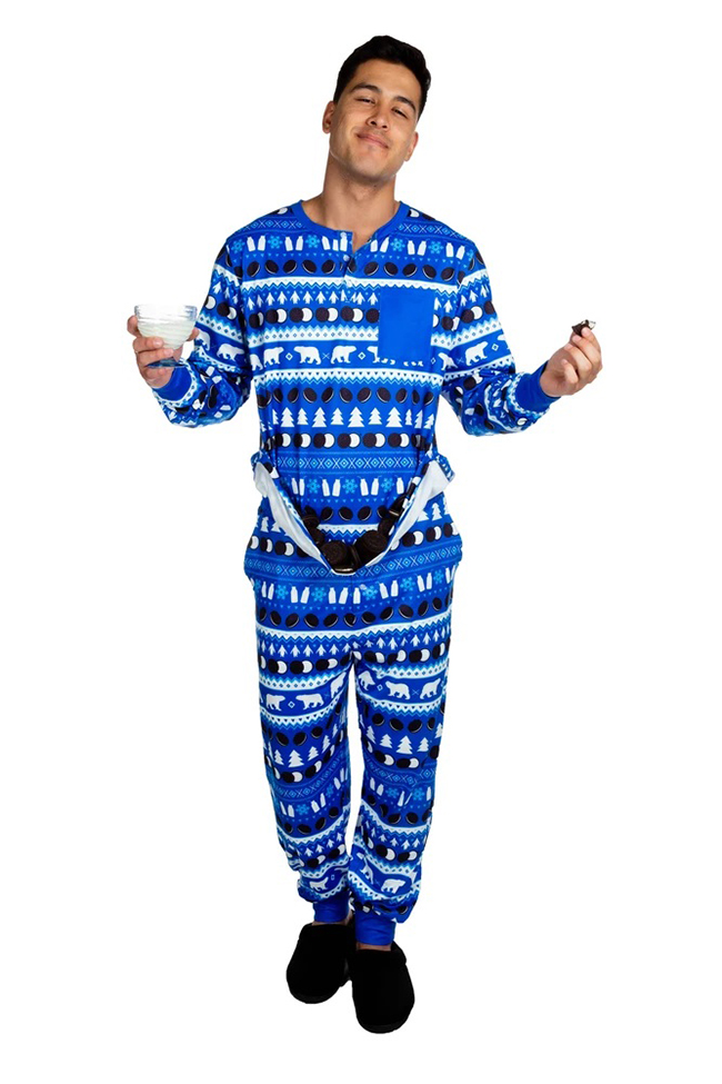 Man in Oreo Christmas Pajama