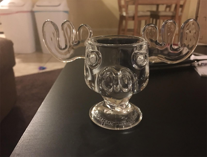 National Lampoon's Christmas Vacation Moose Glass