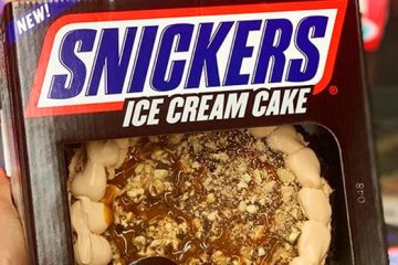 Snickers ice cream cake