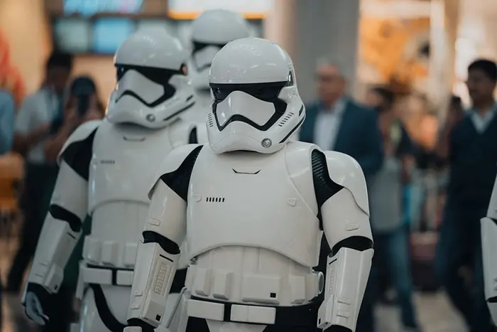 Stormtroopers at the Airport Terminal