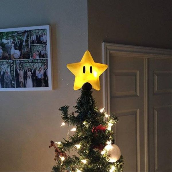 The Super Mario Star Tree Topper Might Just Be The Coolest Yet