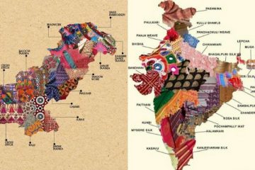Textile Map of Pakistan and India