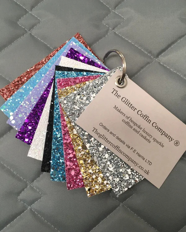 The Glitter Coffin Company Glitter Option Swatches