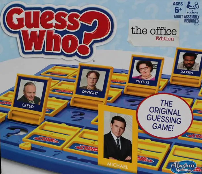 The Office Guess Who Board Game Closeup