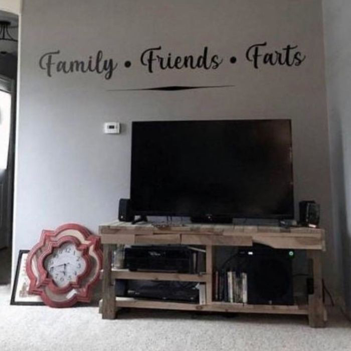 Wall with Family, Friends, Farts Decals