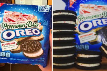 Winter And Peppermint Bark Oreos
