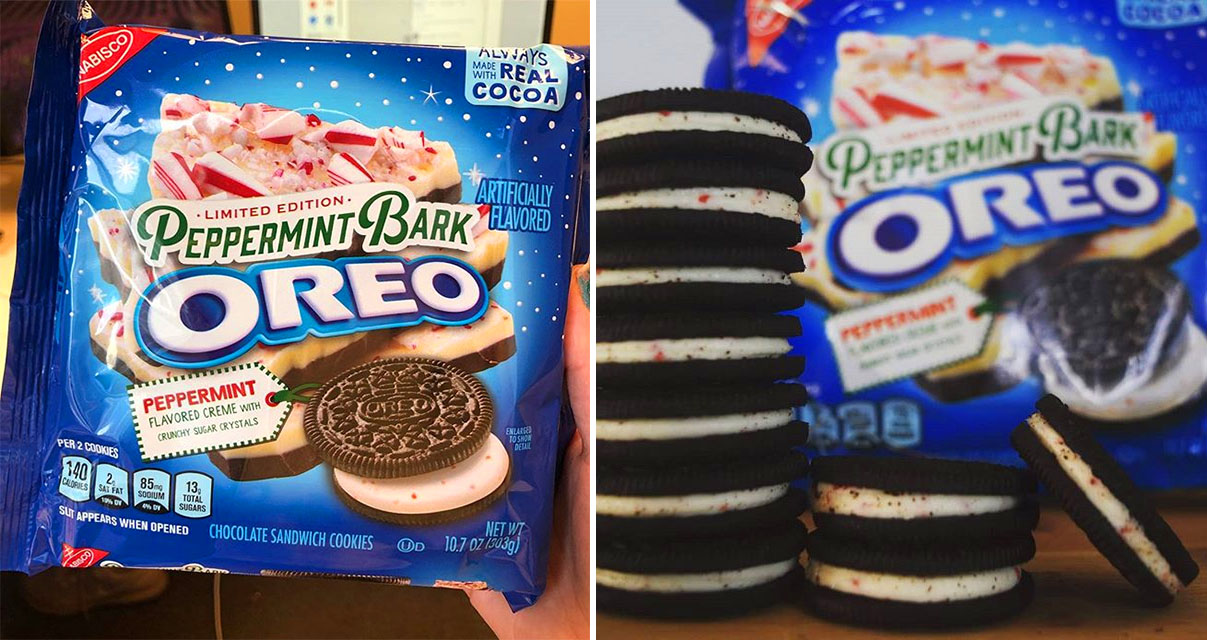 Winter And Peppermint Bark Oreos