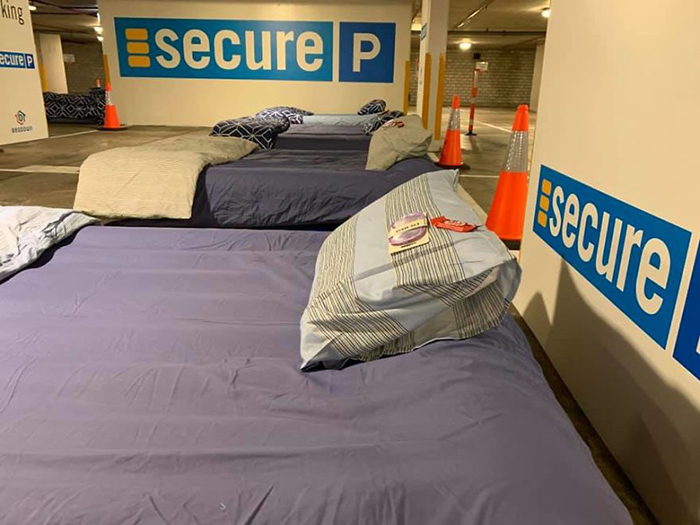 beddown project parking lot shelter