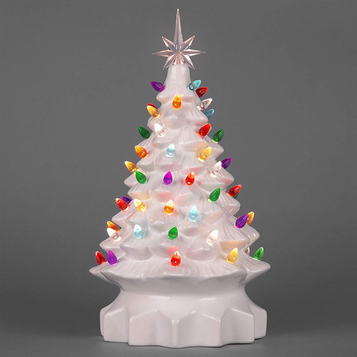 ceramic christmas tree white