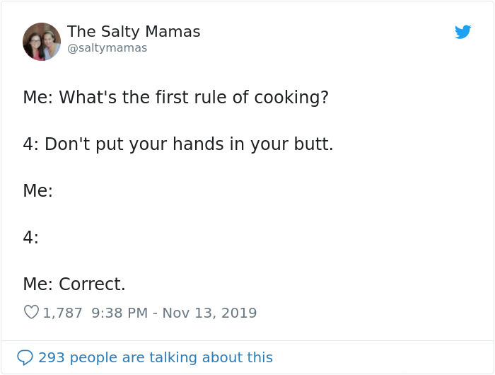 funny parenting struggles cooking rule