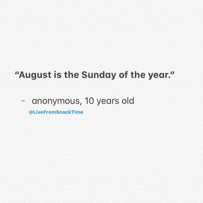 funny things kids say august sunday