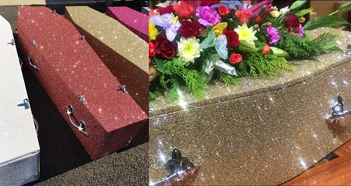 glitter coffins