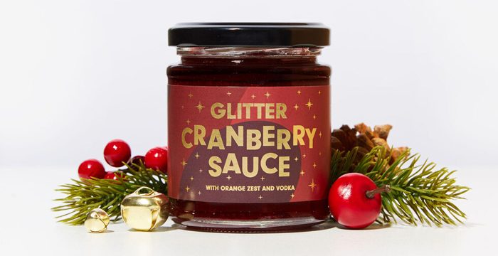 glitter cranberry sauce