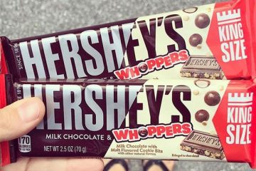 Hershey's Milk Chocolate and Whoppers Bar