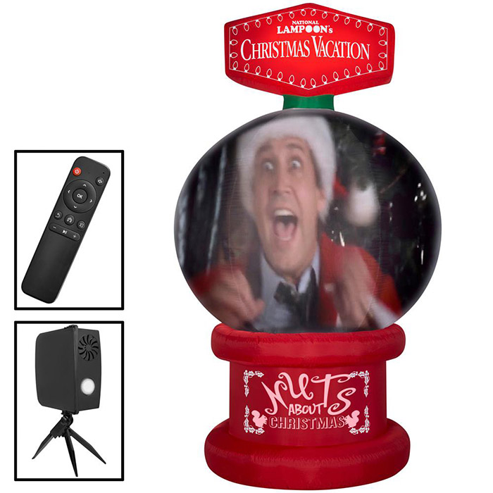 inflatable national lampoon's christmas vacation snow globe with accessories included inset