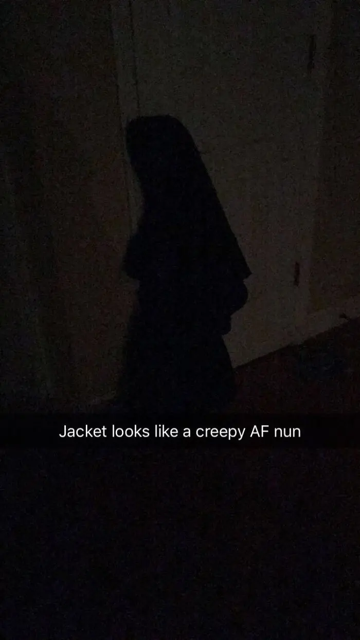 innocent things looking scary jacket nun