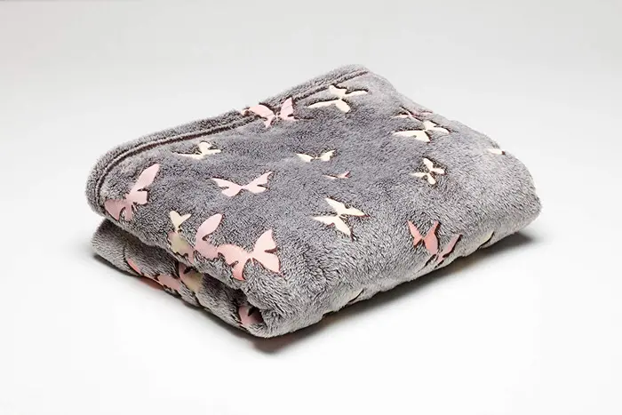 polyester fleece blanket butterflies