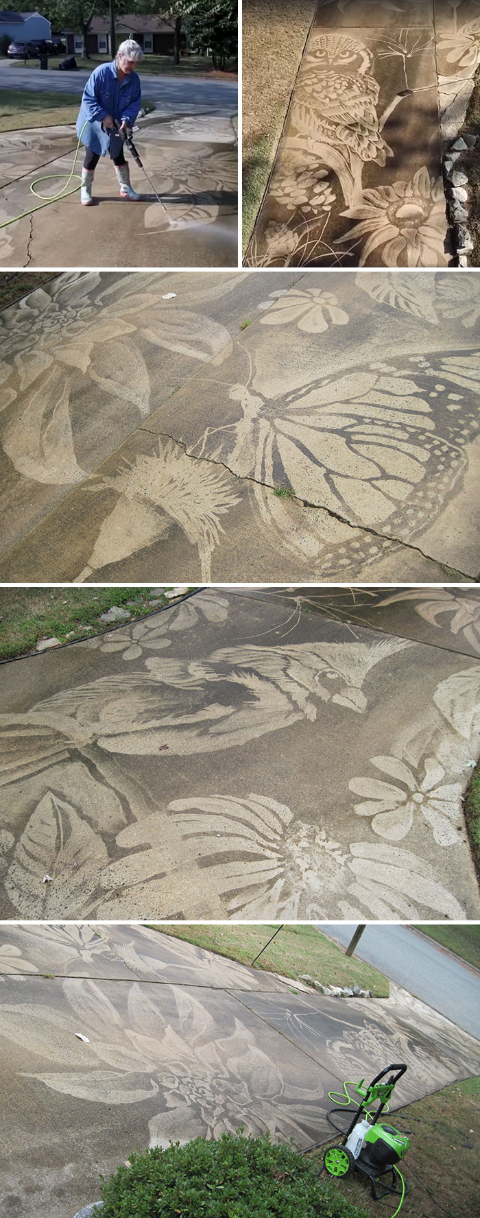 power washing transformations creative woman