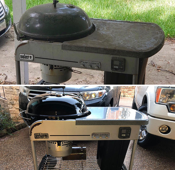 power washing transformations grill