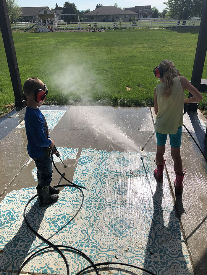 power washing transformations kids