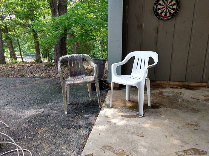 power washing transformations monoblock chairs