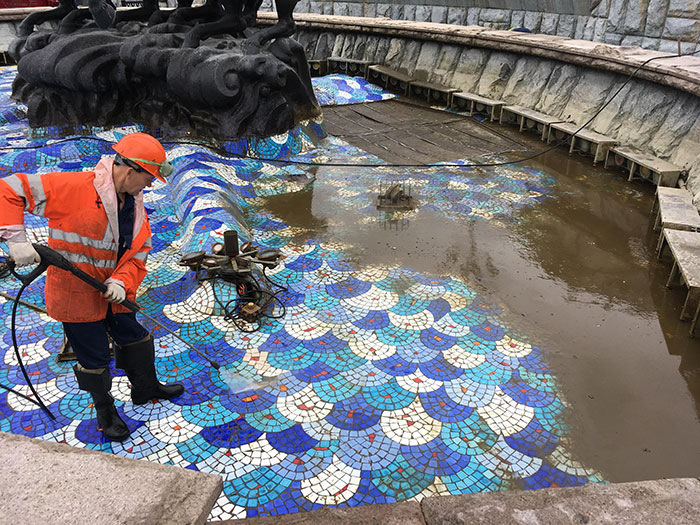 power washing transformations red square fountain