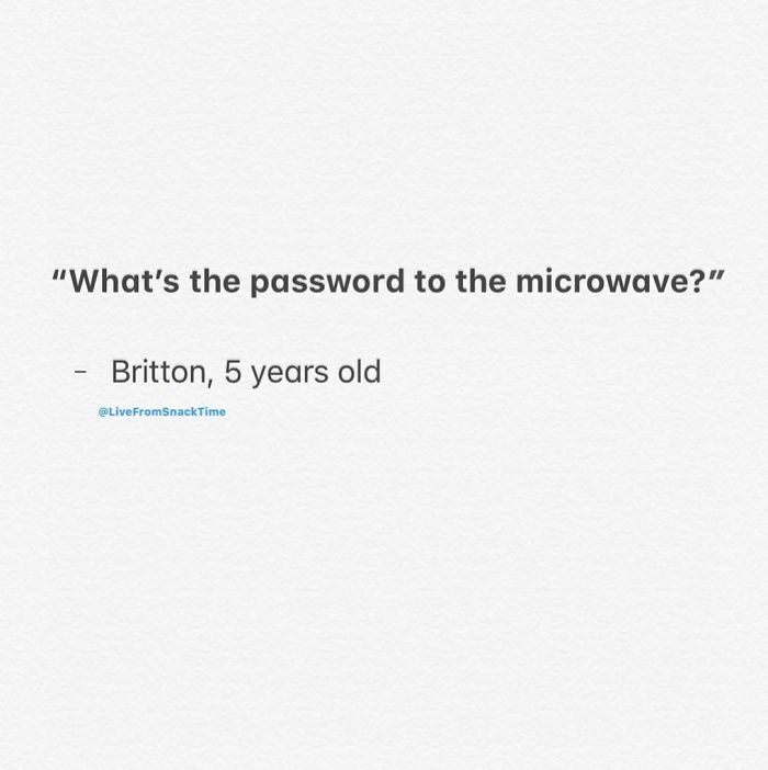 wacky children quotes microwave password