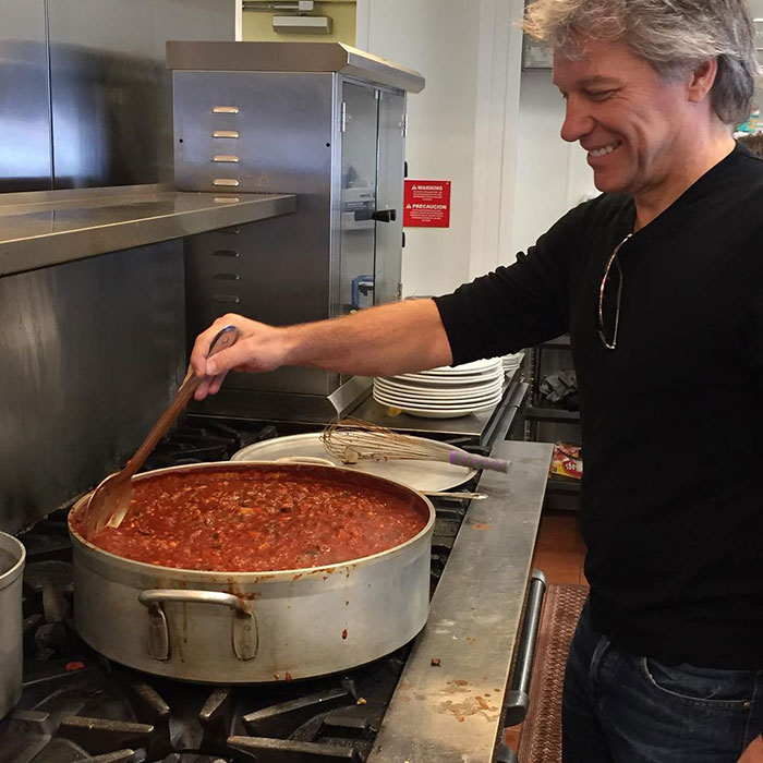 Bon Jovi Preparing Chili