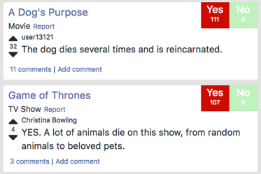 There's A Website Called “Does The Dog Die” And It's For People Who