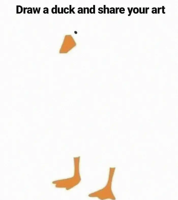 Draw a Duck Template