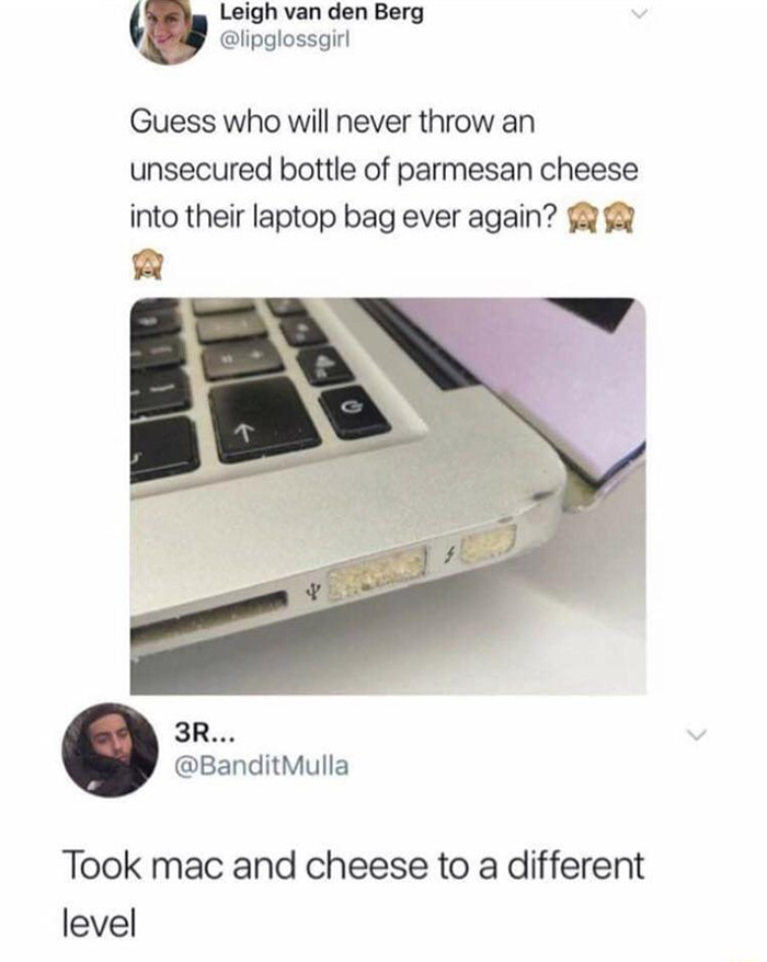 Hilarious Puns MacBook and Cheese