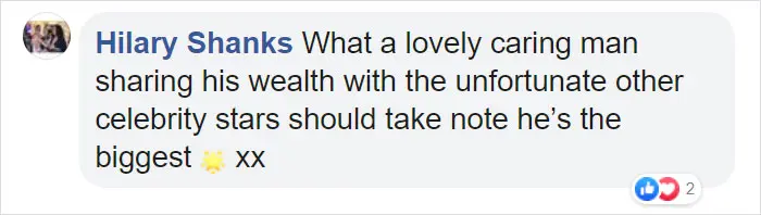 Hilary Shanks Facebook Comment