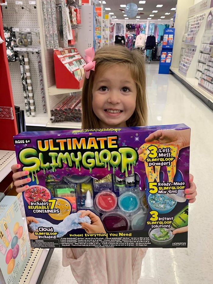 Kristina Watts Daughter Emmie with Ultimate Slimygloop Toy