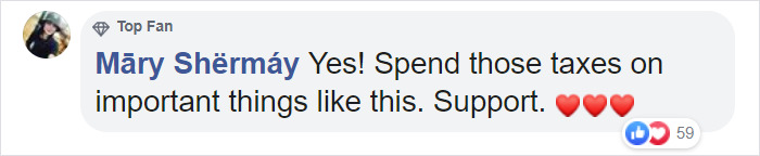 Mary Shermay Facebook Comment