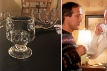 National Lampoon’s Christmas Vacation Moose Glass