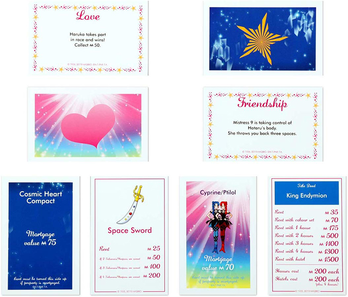 Sailor Moon Monopoly special cards