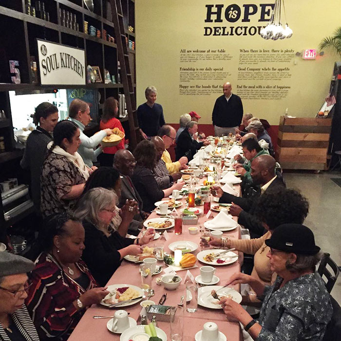 Soul Kitchen Patrons Enjoying Their Meals