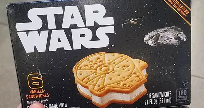 Star Wars Millennium Falcon Ice Cream Sandwiches