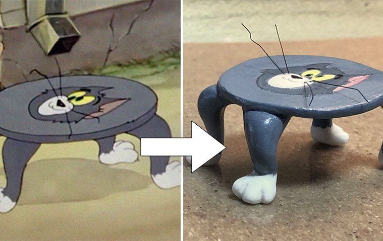 Tom and Jerry sculptures